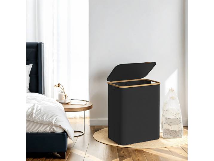 Panier à linge Fueni B 52cm Noir