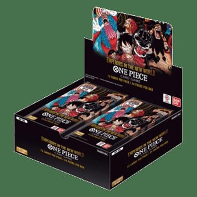 Bandai One Piece Emperors Boosterbox met kaarten uit de New World uitbreiding