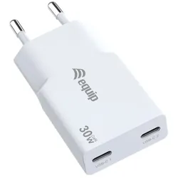 Equip 2-Port 30W GaN Slim USB-C PD-Ladegerät