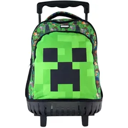 Manenti Minecraft Face trolley 44cm, Koffer, Mehrfarbig