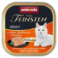 Animonda Vom Feinsten mit Huhn, Rindfleisch + Karotten 32x100 g