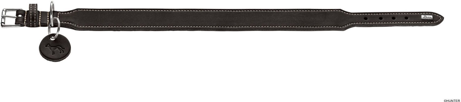 DOG SPORT HUNTER Halsband Aalborg Extrabreit M (55), schwarz
