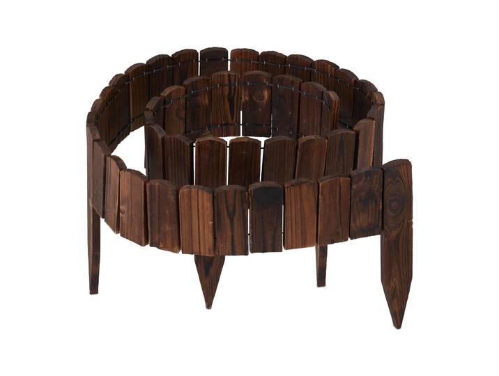 Beeteinfassung Holz flexibel Dunkelbraun