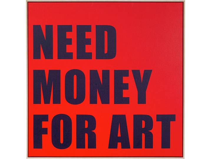 Kare-Design Bild, Rot, Papier, Text, quadratisch, 80x80x5 cm, gerahmt, Bilder & Rahmen, Bilder, Sonstige Wandbilder