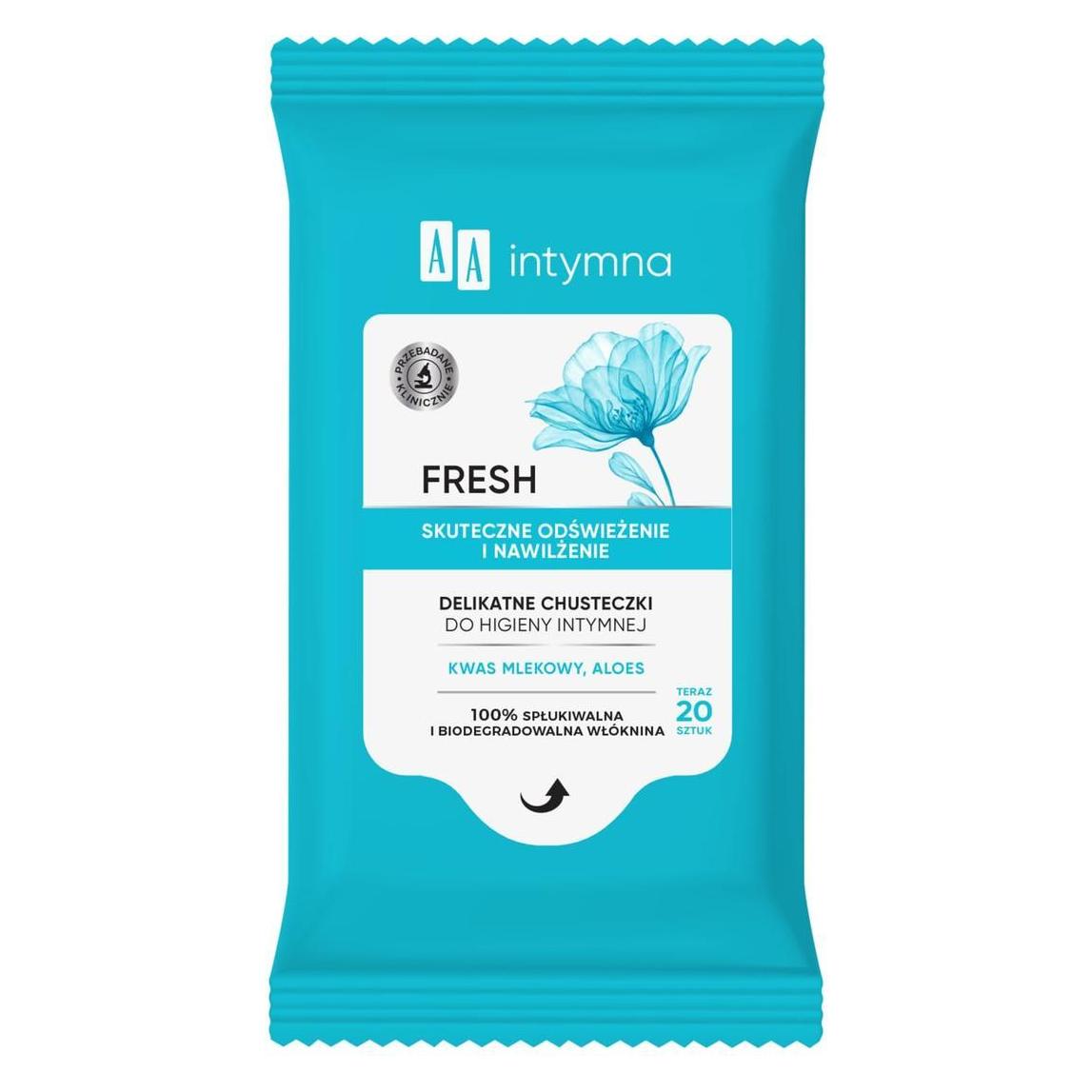 Oceanic Aa Intymna Fresh Delicate Wipes für die Intimhygiene - 20 Stück (2 ml) (49737816)