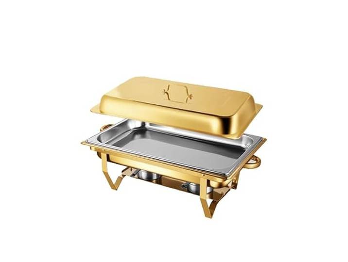 Chafing Dishes for Buffet Chafing Dish Buffet-Set chafing dish Mit verschiedenen Speisepfannen, Kombi-Speisewärmer for Veranstaltungen und Hochzeiten