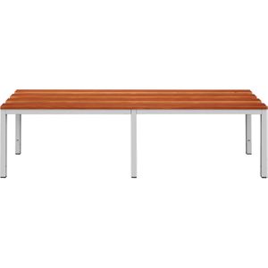 Lüllmann Umkleidebank 801240, Sitzfläche Holz, 150 cm, buche / lichtgrau
