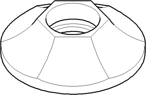 Dornbracht Ros.schub up/abgang da=60 092737003-00 chrom