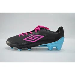 Umbro FB Schuh Velocita Club HG Black/Pink Glo/ Blue Atoll 44,5 - Größe:44,5