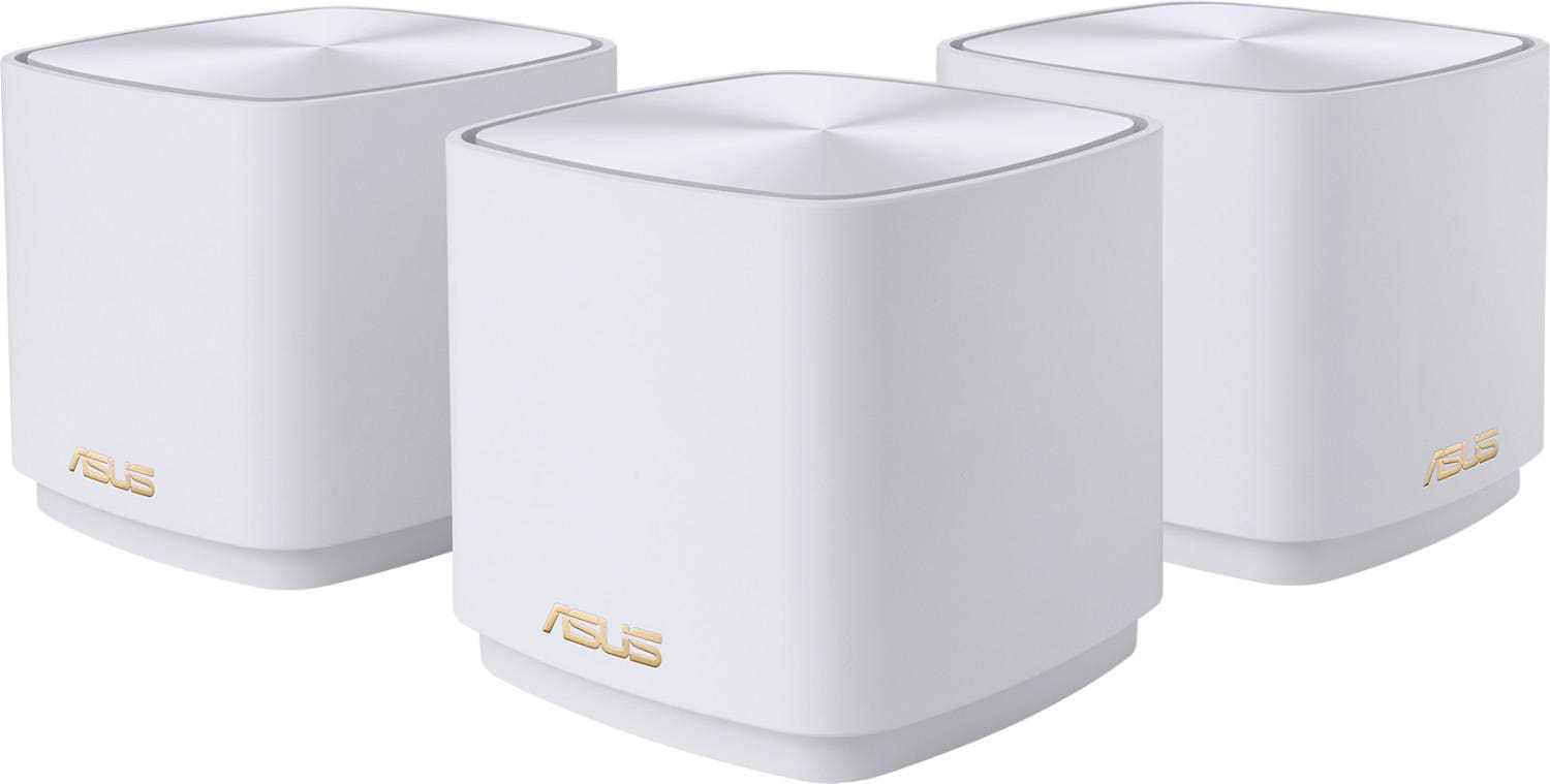 ASUS ZenWiFi XD4 Plus AX1800 Weiß 3er Set kombinierbarer Router Home Mesh WiFi 6 System