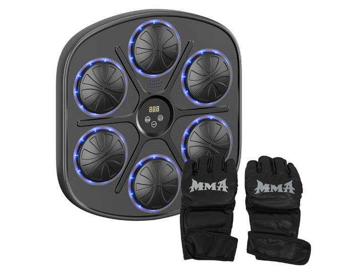 Musik-Boxmaschine FORGE mit Boxhandschuhen