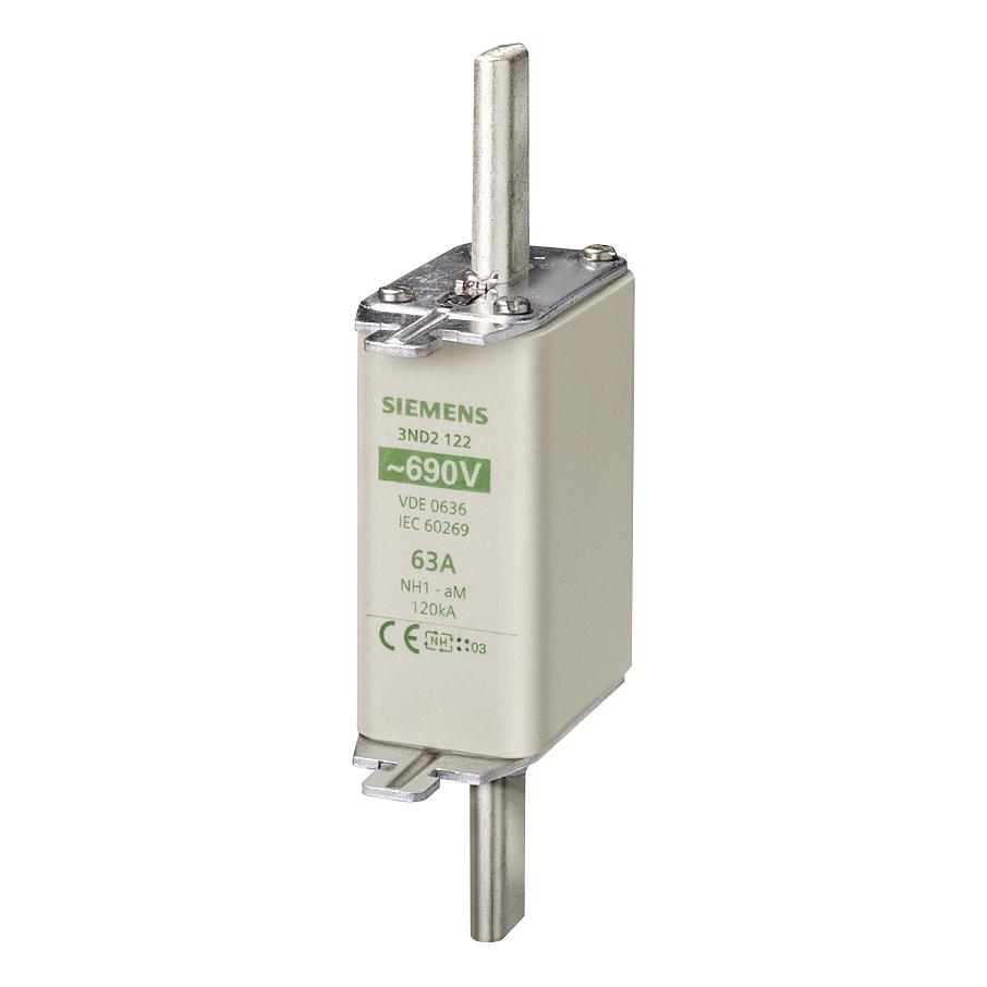 Siemens NHSicherungseinsatz NH1 A aM Un AC Un DC (3ND2136)