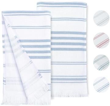 Ample Decor Hand Towels for Kitchen Quick Drying 16 x 28 Inch - 2 Pcs