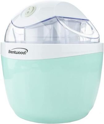 Brentwood TS-1410BL - 1 qts. 15W Blue 5-Programs Ice Cream Maker