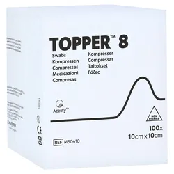 Topper 8 Kompressen 10x10 cm unsteril 100 St