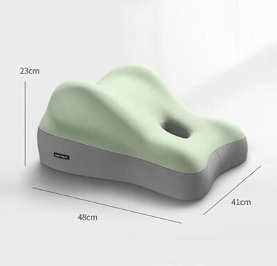 Youfap Market Ergonomic Memory Foam Bed Pillow For Waist & Tummy Support green