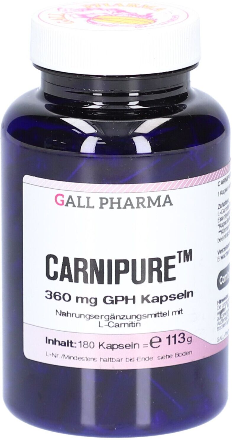 GALL PHARMA Carnipure 360 mg GPH Kapseln 180 St