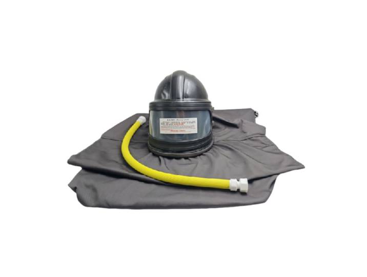 Casque de sablage protecteur ABS, masque anti-poussière, capuche de sablage avec dispositif de réglage de la température