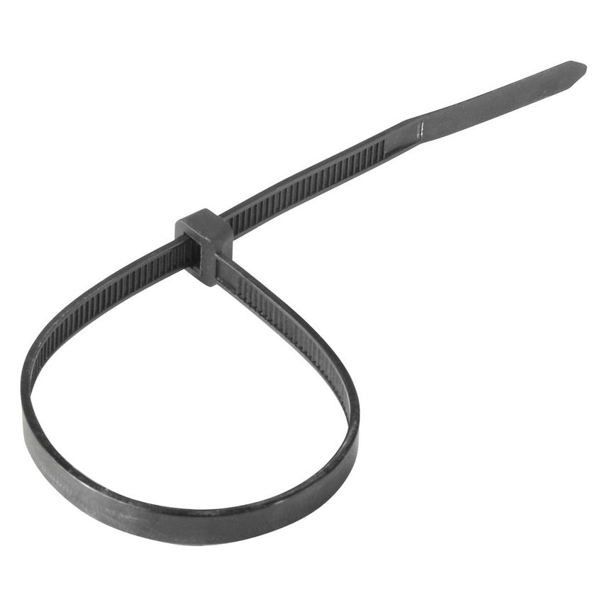 Hama Kabelbinder-Set, 2,5 x 100/150/200 mm, Schwarz, 150 Stück (Klettkabelbinder, 100 mm, 150 Stk.) (00221002)