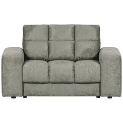 Sessel Loveseat Date aus Struktursamt, klassischer Stil, Frost Graugrün, gepolstert und pflegeleicht