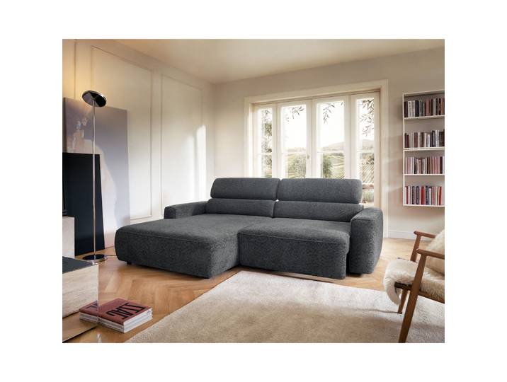 Ecksofa Fando mit elektrisch ausziehbarem Sitz, L-förmig, linke