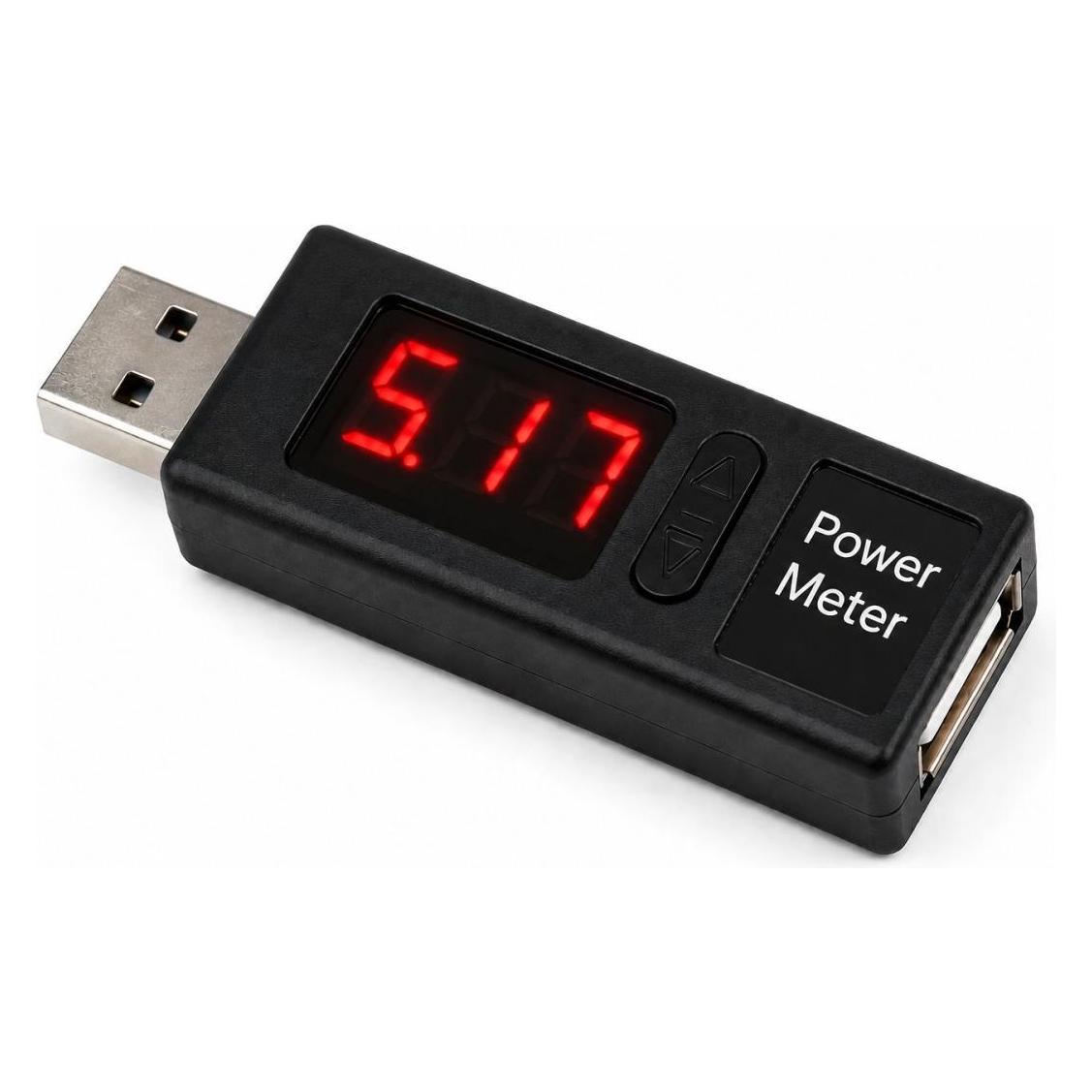 PowerGuard ChargeDoctor USB Power Meter mit LED Display Volt/Ampere (00036198)
