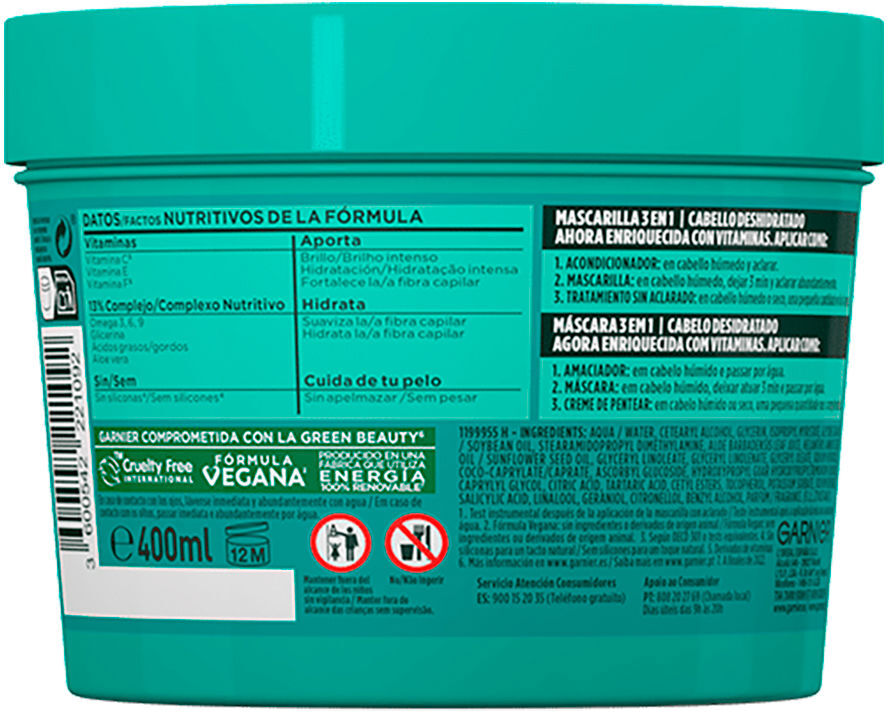 Garnier Fructis Hair Food Masque hydratant à l’aloe vera