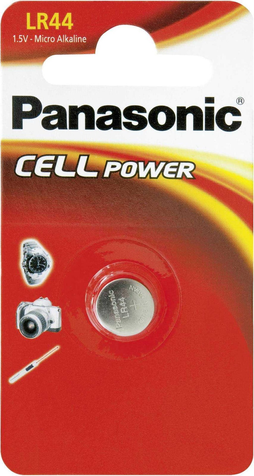 Panasonic Knopcelbatterij LR44 V13 Alkalisch, 1,5 Volt, Set van 12 stuks