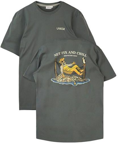 Lakor Mens Shipsters Reef T-Shirt, Urban Chic XXL