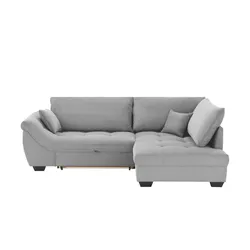 Ecksofa  Krissy ¦ grau ¦ Maße (cm): B: 251 H: 88 T: 190.0