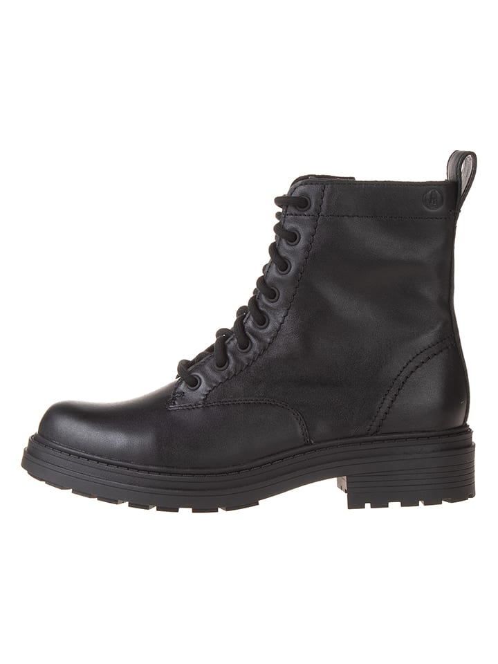 Clarks Leder-Boots "Orinoco3 Style" in Schwarz - 38