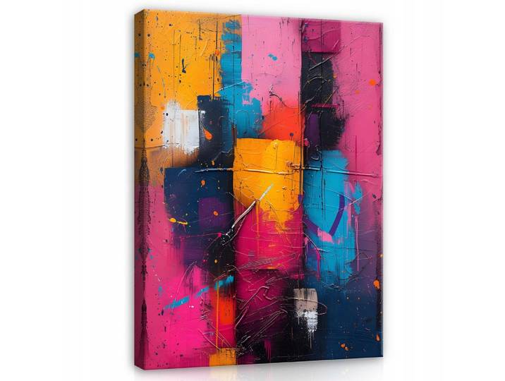 BILDER auf Leinwand Abstrakt Bunt 100x70