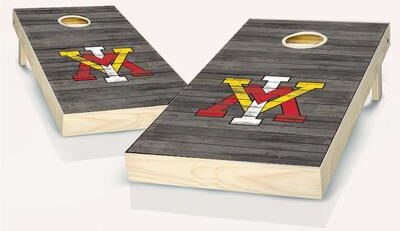 Skip's Garage VMI Keydets Distressed Outdoor Cornhole Board Set