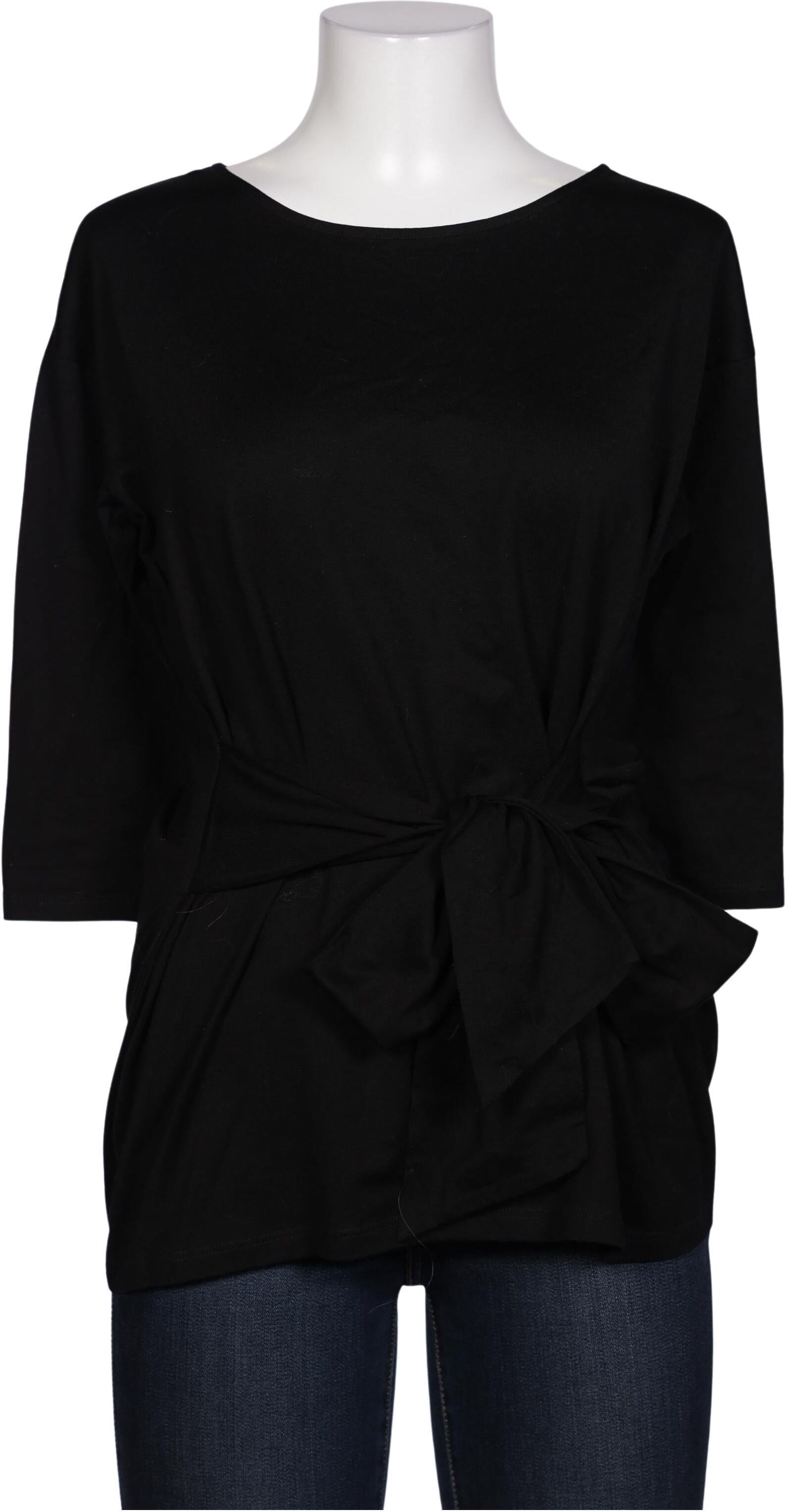 Peruvian Connection Damen Langarmshirt, Schwarz, Gr. M, Baumwolle - Second Hand