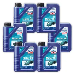 6x Motoröl LIQUI MOLY 25019 Marine 2T Motor Oil Boot Schiff mineralisch 1 Liter