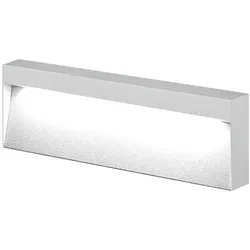 ROSSINI ILLUMINAZIONE Silberne LED-Applikation 4,5W Doppelemission quadratisch IP65 3000K Braun - Außenwandleuchte aus Aluminium