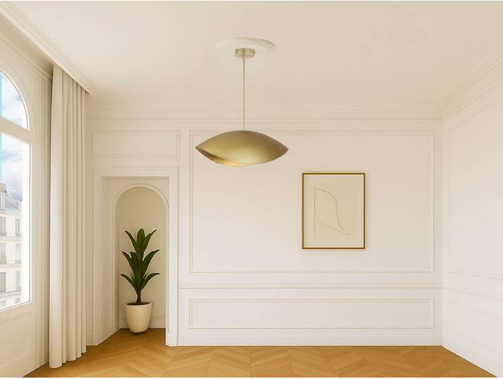 Lustre CASSIA en acier