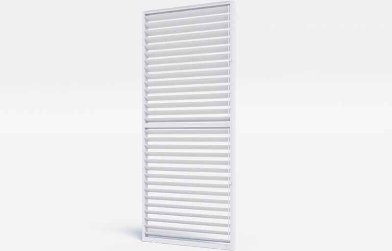 SUNNY INCH ® Brise soleil paroi ajourée à lame orientable en aluminium - Blanc - BSO 9720