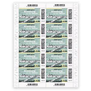 DeutschePost Briefmarken Set, 10 Stück à 95cent, Nienburg, Standardbrief/Postkarte, nassklebend