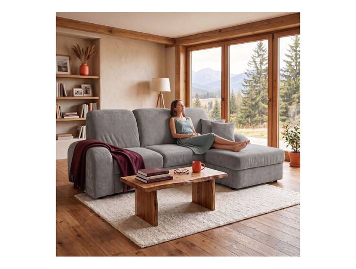 Muffo Ecksofa Vibe S, Bequeme hohe Rückenlehne