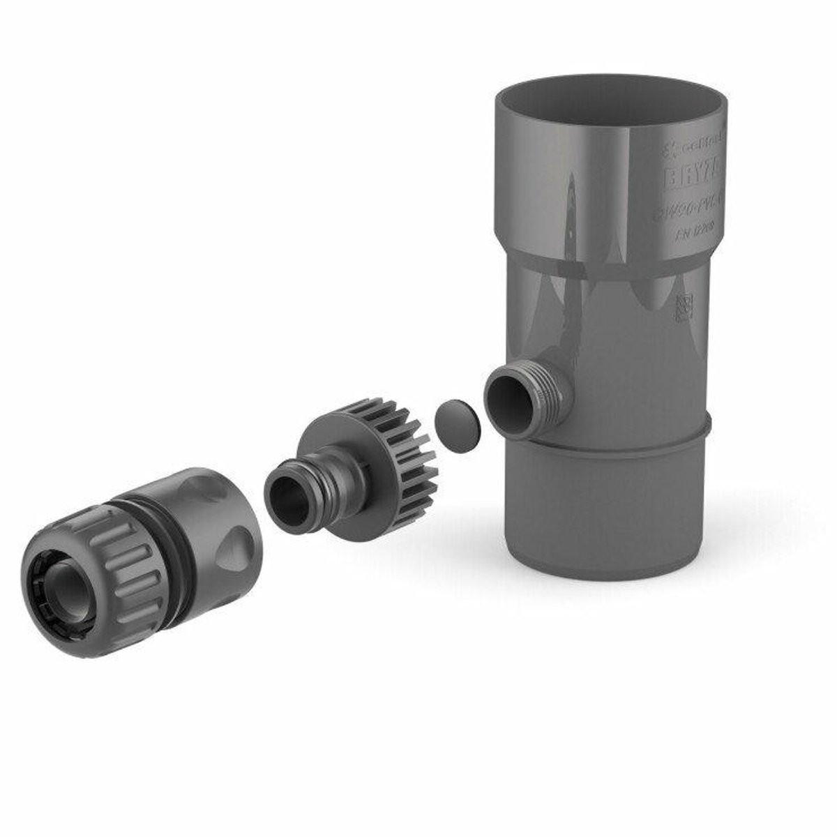 Cellfast Bryza Serie Regenwater Recuperator 63mm Grafiet PVC