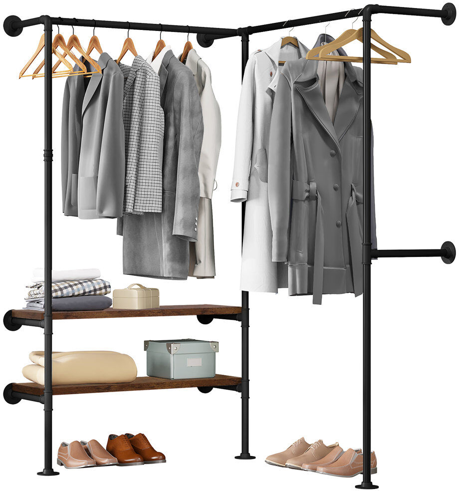 Rio Abbegayle 128cm Clothing Rack Black