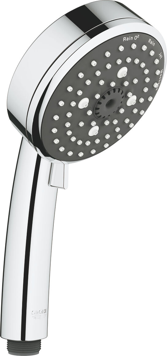 Grohe Vitalio Comfort 100 douchette à main 26094000 chromé , 4 types de jets, EcoJoy