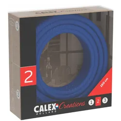 Calex | Textilummanteltes Kabel | 2x0,75mm2 | 1,5M | Blau | 60W