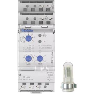 Theben Dämmerungsschalter LUNA 110 plus AL 12 - 24V, innen, externer Aufbau-Lichtsensor
