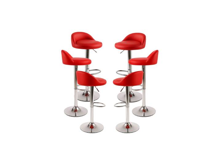 Set 6 Hocker Cirkus - Rot
