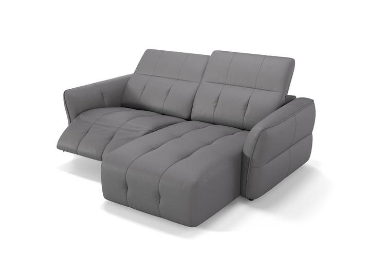 Leder Ecksofa mini MARANELLO kleine Eckcouch