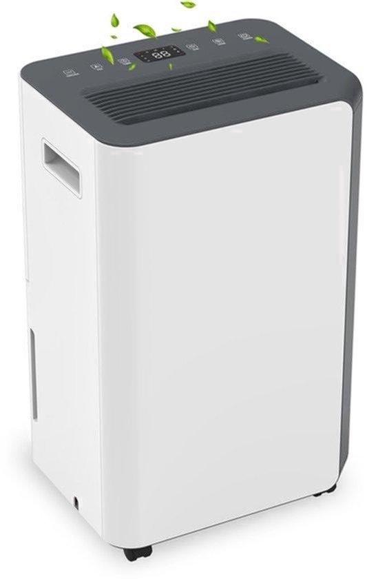 Tragbarer Luftentfeuchter - Kapazität: 16 Liter pro Tag - Leistung: 200 Watt - Abmessungen: 25x30x50 cm - Material: Kunststoff - Geeignet für Wohnzimmer und Schlafzimmer