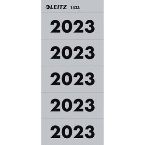 Leitz Jahreszahlen 1423-00-85, Aufkleber, 60 x 25,5mm, 100 Etiketten, Jahr 2023