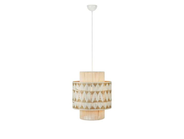 Plafonnier 1xE27 beige et marron